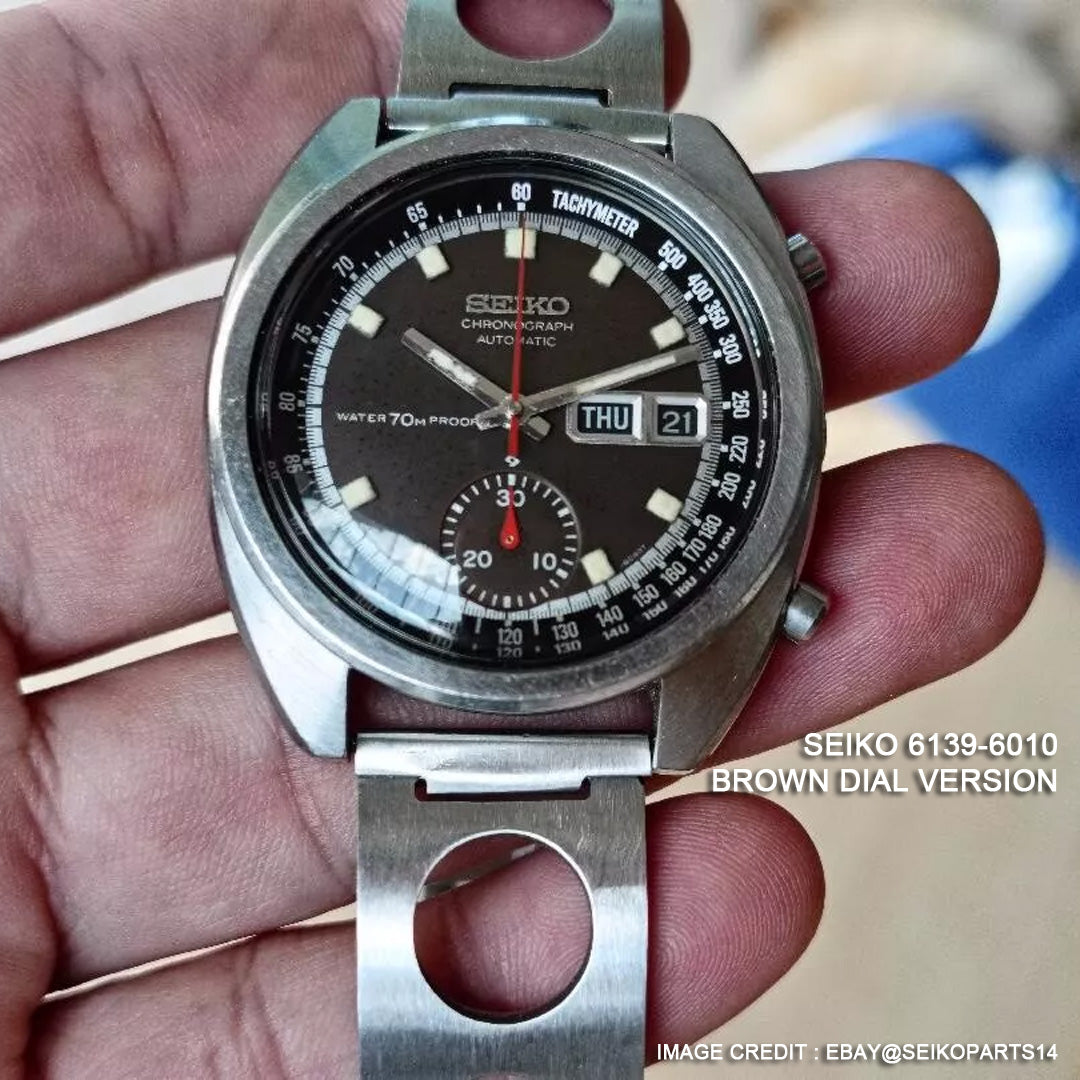 李小龍的Seiko 精工 6139-6010 自動手錶及其鏤空式拉力賽錶帶