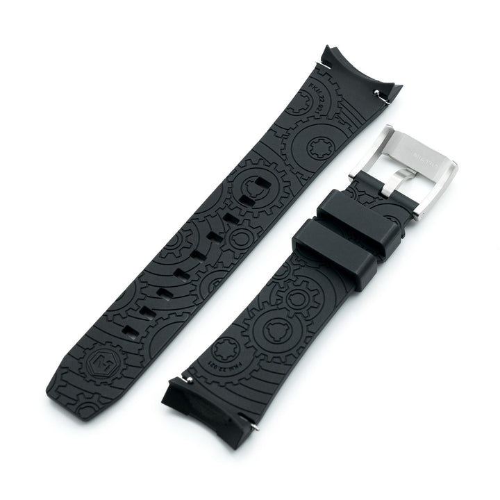 20mm Angus-O2 QR Titanium Watch Band Straight End Quick Release, Brushed Slinea Clasp Strapcode watch bands