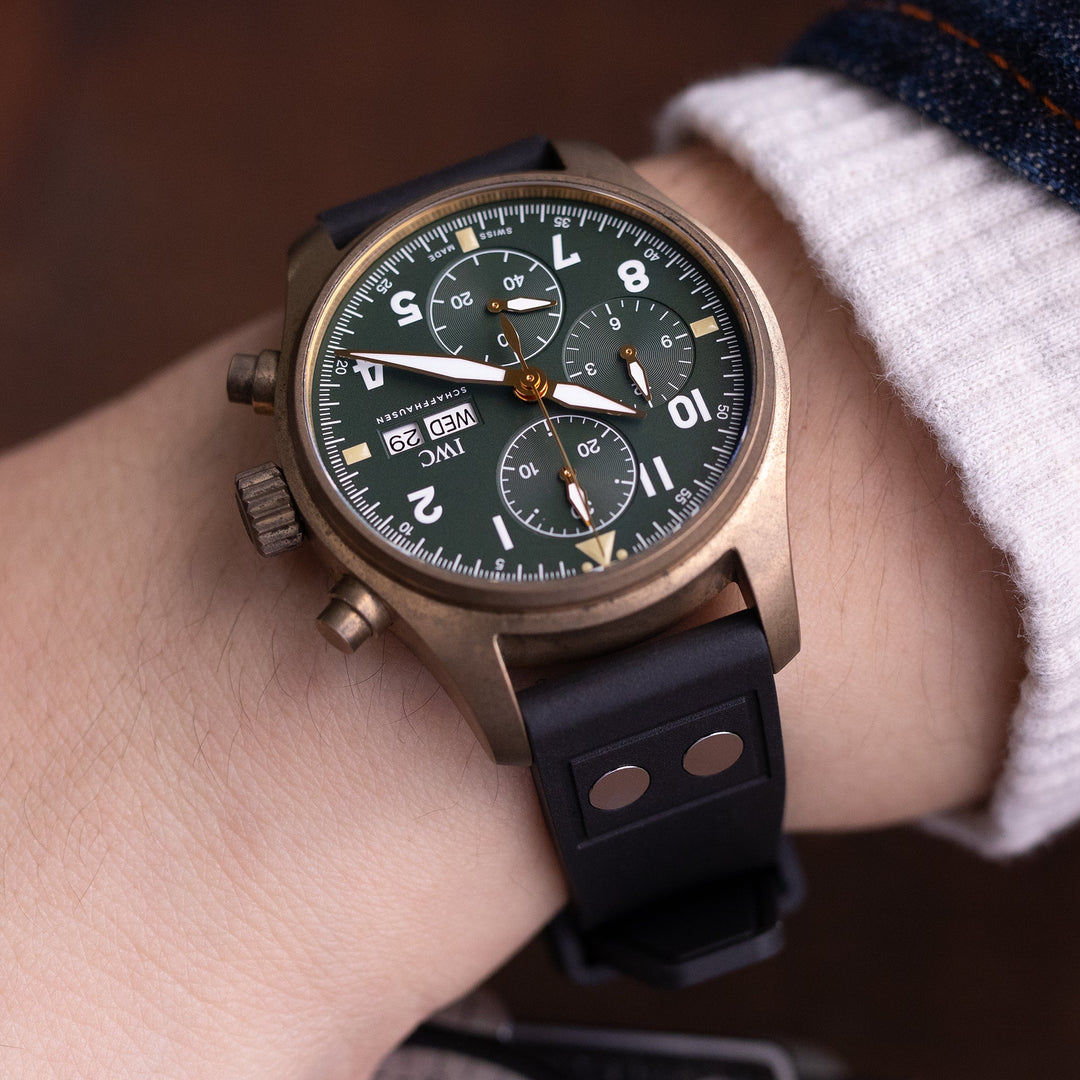 IWC Pilot Spitfire Chronograph Bronze Strapcode Watch Bands