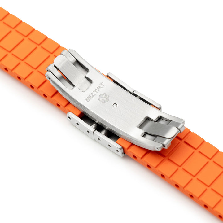 20mm Quick Release FKM28 Orange FKM Rubber watch strap Strapcode watch bands