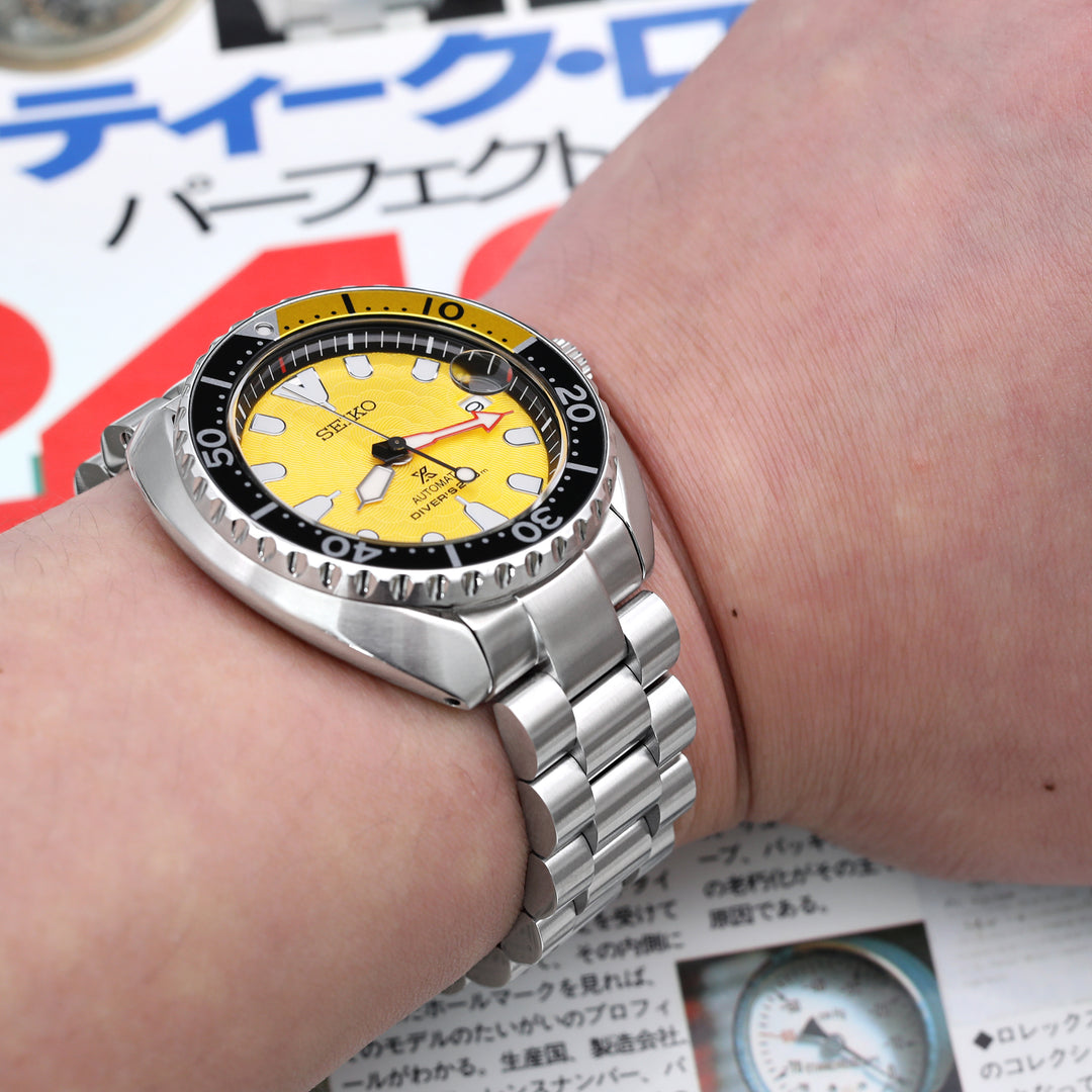 SEIKO 精工復刻小鮑魚 SRPC35 SBDY109 SBDY085 代用錶帶 總統帶 不鏽鋼 V形潛水扣專用帶