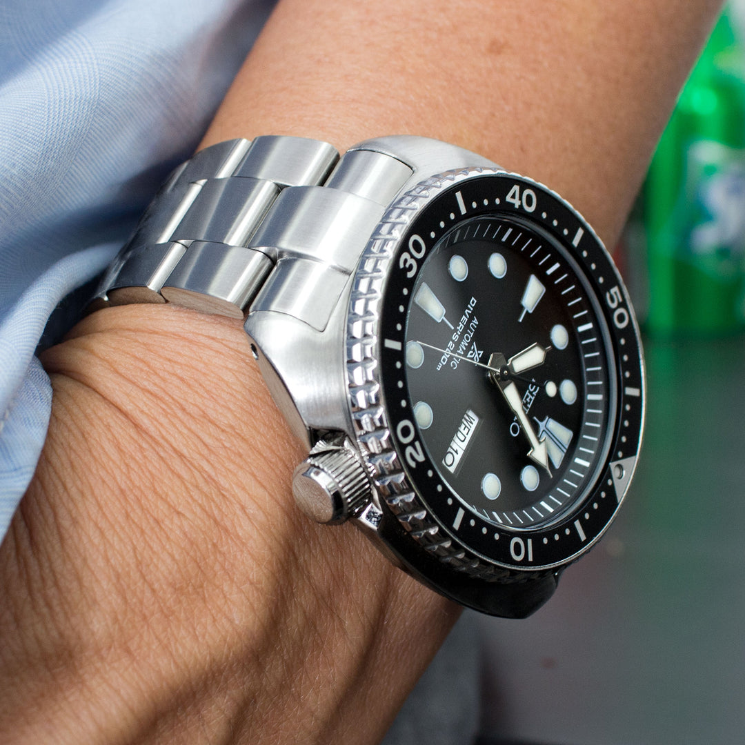 SEIKO 精工復刻鮑魚 SRP777 SRP775 SRPA21 (PADI) 代用鋼錶帶 超級3D三板式 不鏽鋼 SUB潛水扣專用帶