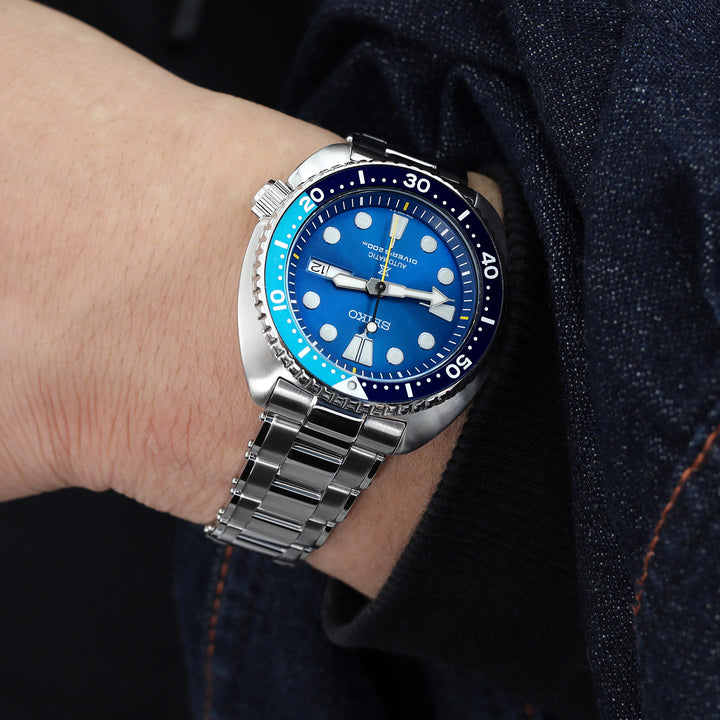 SEIKO 精工復刻鮑魚 SRP777 SRP775 SRPA21 (PADI) 代用鋼錶帶 邁赫鉚釘款 不鏽鋼 V形潛水扣 中間拋光版