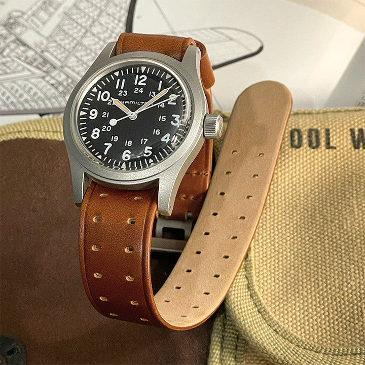 THE M-1907 Russet Brown Leather Watch Band by HAVESTON Straps