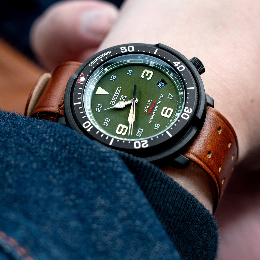 Seiko Prospex Fieldmaster SBDJ023 LOWERCASE Limited Edition Freemans Sporting Club UF73-1SR002 in Khaki