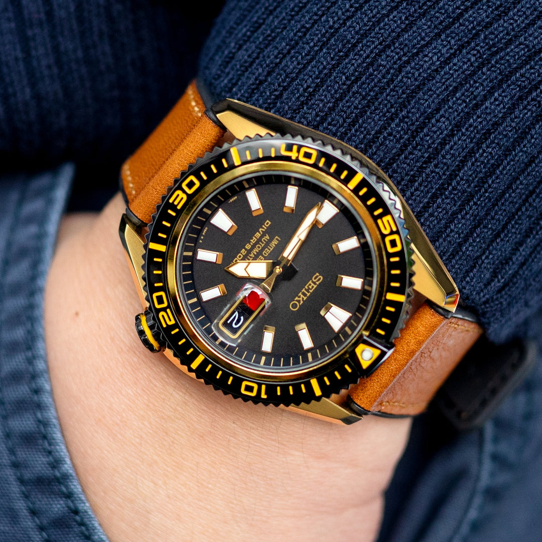 Seiko Superior Limited Edition Stargate II SRP510 Gold Tone Diver