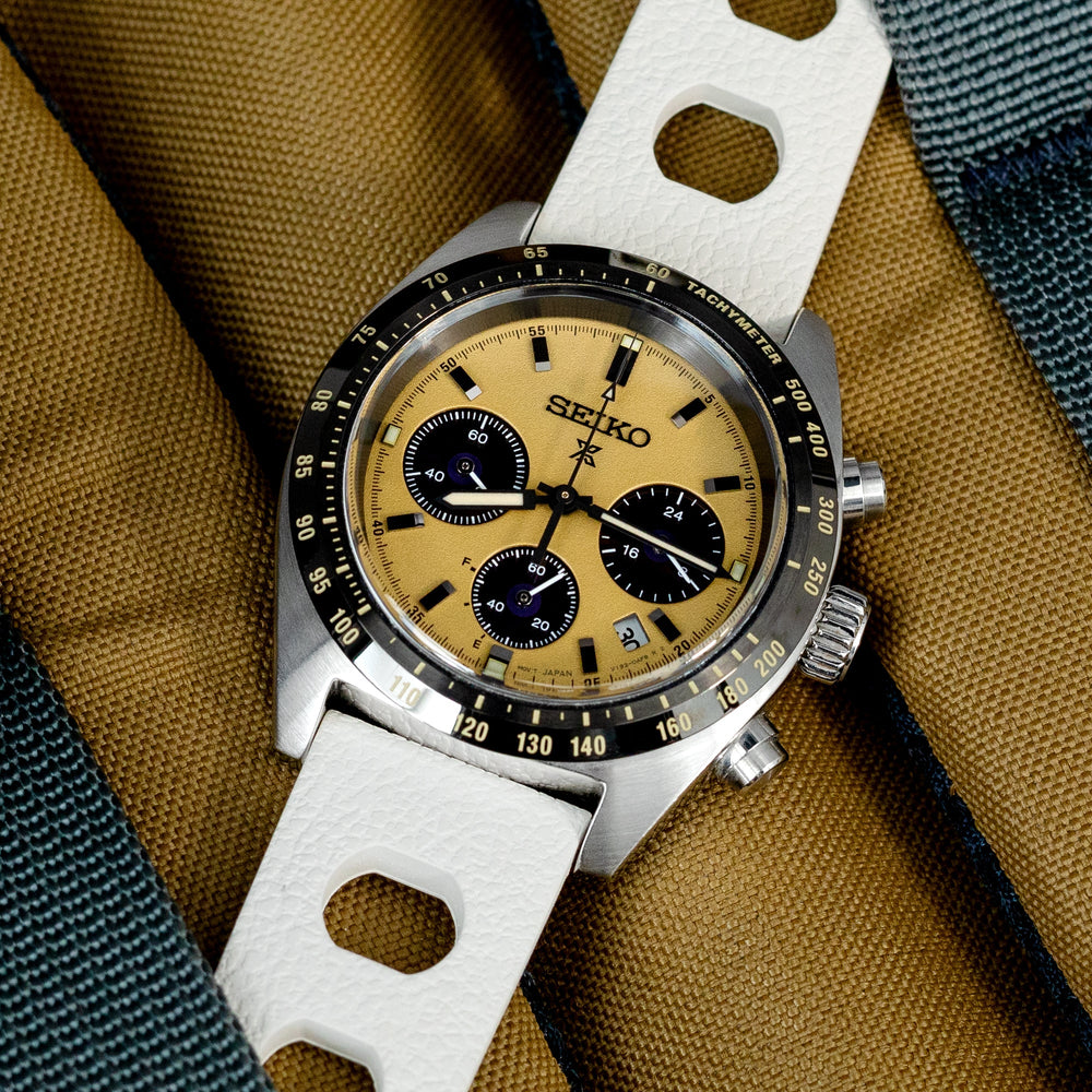 Seiko Speedtimer Panda chronograph SSC817 Gold Dial Seitona