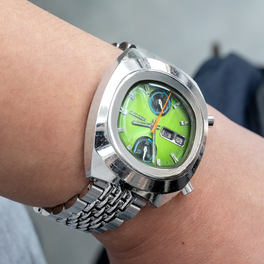 Citizen 8110 Green Chronograph