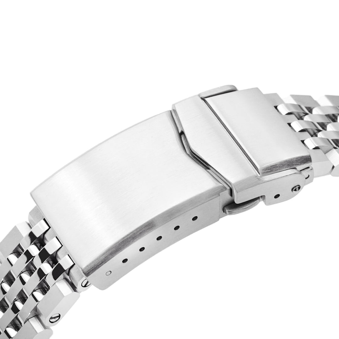 20mm Asteroid QR Watch Band Straight End Quick Release, 316L Stainless Steel Brushed and Polished V-Clasp Strapcode Watch Bands