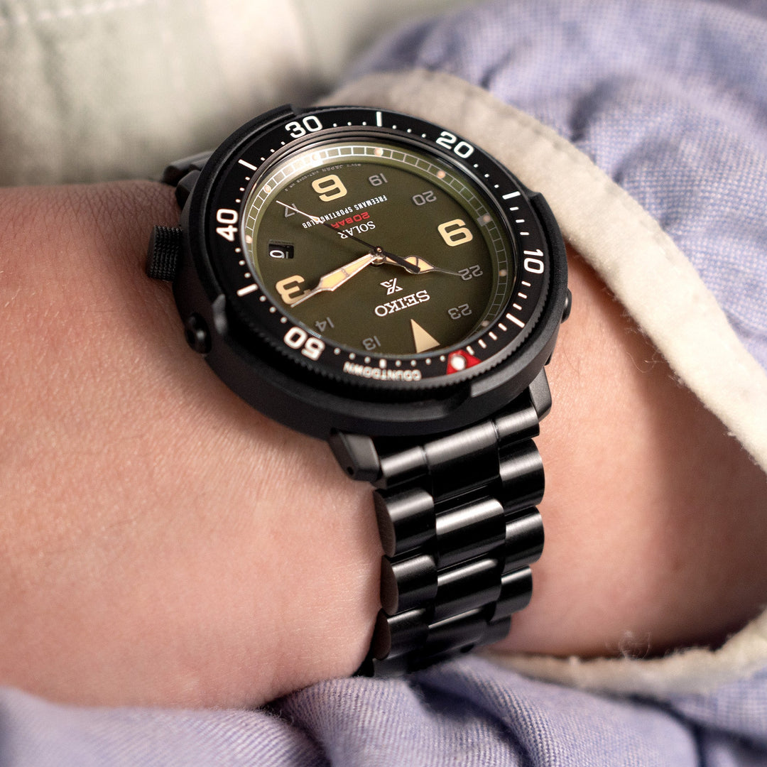 Seiko Prospex Fieldmaster SBDJ023 LOWERCASE Limited Edition Freemans Sporting Club UF73-1SR002 in Khaki