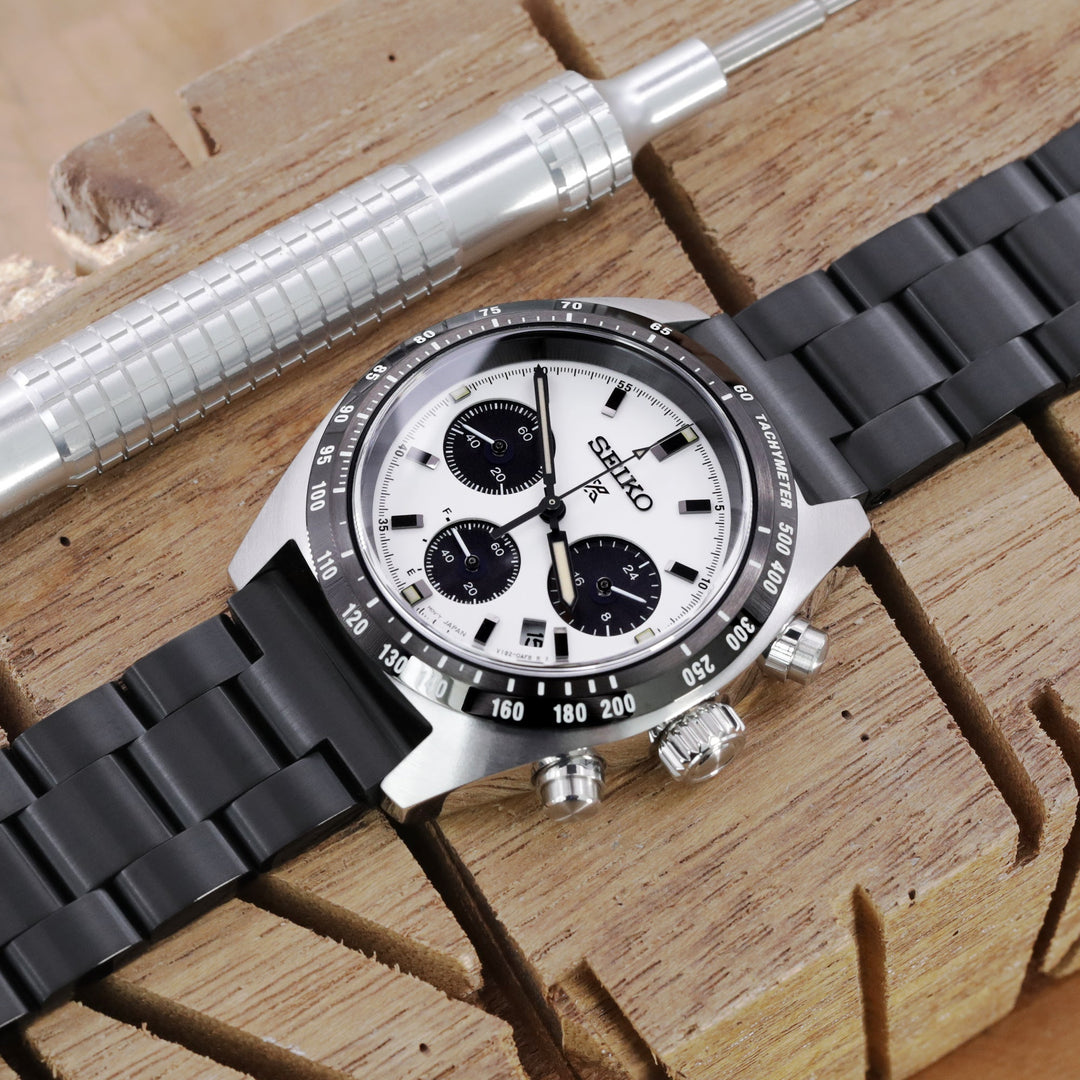 Seiko Speedtimer Panda chronograph SSC813 White Seitona