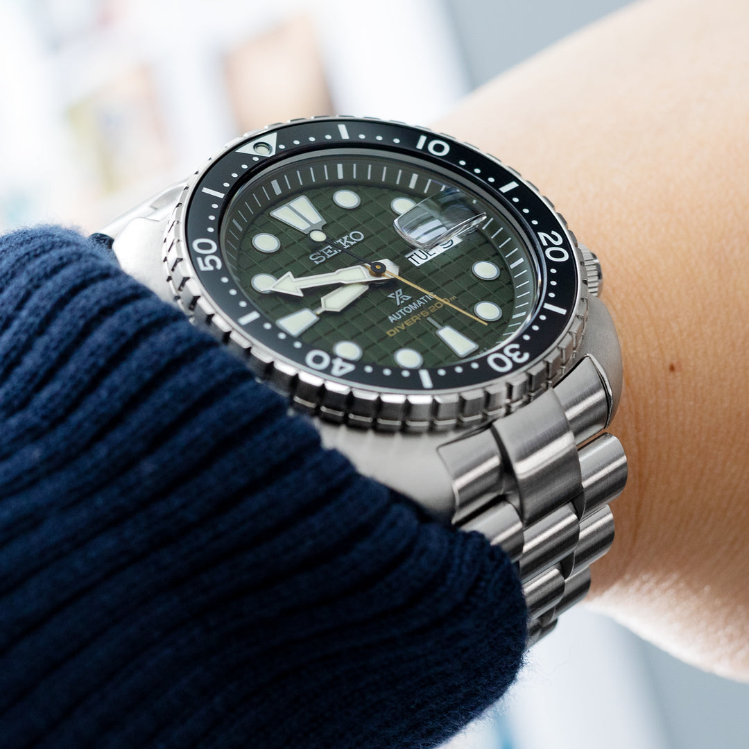 SEIKO 精工復刻鮑魚 SRP777 SRP775 SRPA21 (PADI) 代用鋼錶帶 總統帶 不鏽鋼 潛水扣專用帶