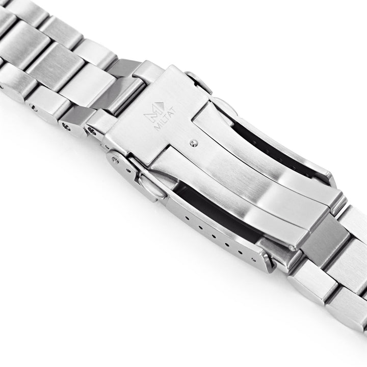 22mm Endmill Watch Band for Seiko new Turtles SRP777, 316L Stainless Steel Brushed and Polished V-Clasp