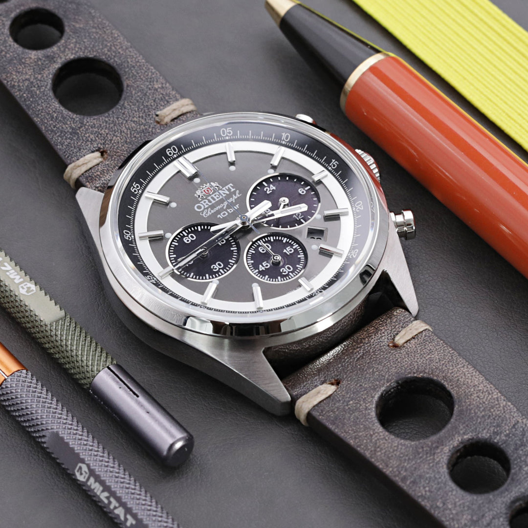 Orient Grey Panda Neo 70s Solar Chrono WV0011TX  Japan Edition