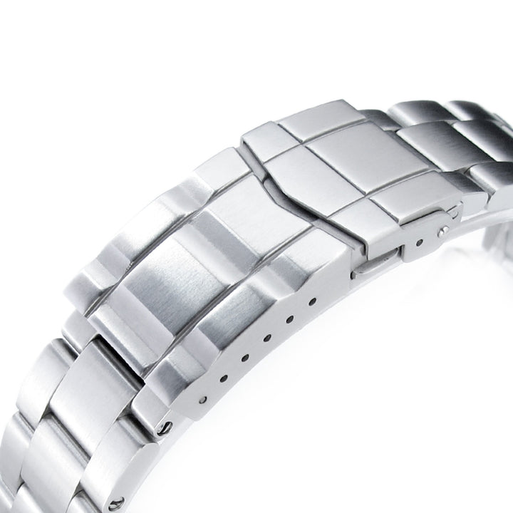 20mm Super-O Boyer 316L Stainless Steel Watch Band for Seiko SPB143 63Mas 40.5mm, Brushed SUB Clasp Strapcode Watch Bands