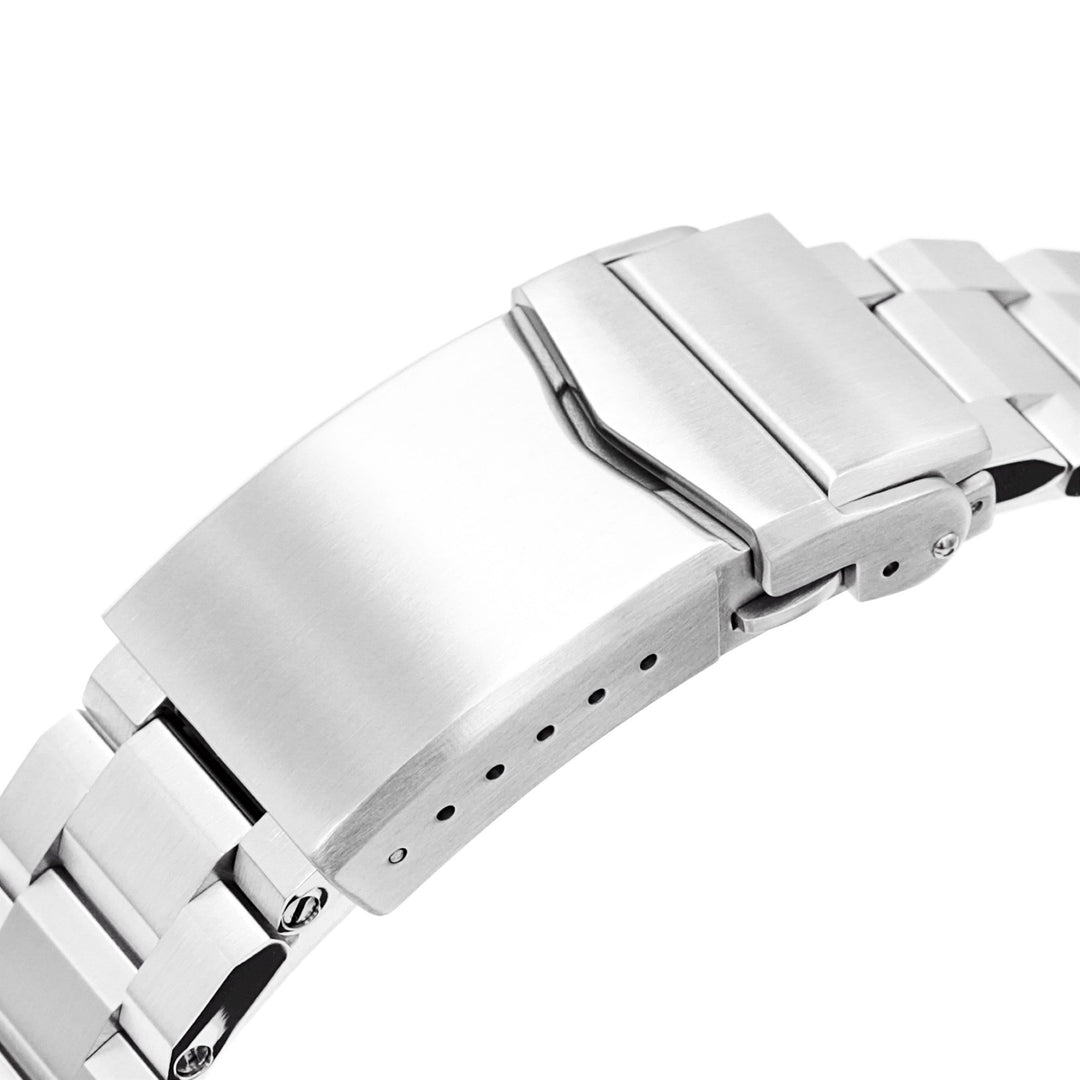 22mm Hexad III QR Watch Band Straight End Quick Release, 316L Stainless Steel Brushed V-Clasp Strapcode Watch Bands