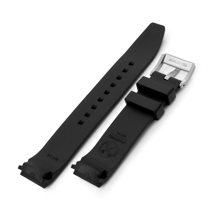 StrapXPro Lite - MX1A Rubber Strap for New Seiko Monster 4th Gen., Black