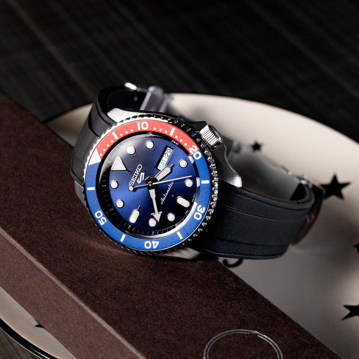 Seiko 5 Sports SRPD53K1/ SBSA003 Pepsi Sports Style new Cal. 4R36